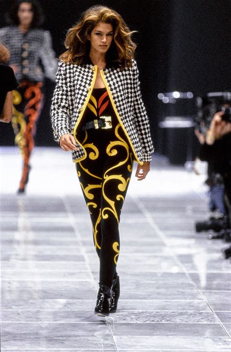 versace runway 90s